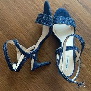 parlyn glitter rhinestone strappy sandals